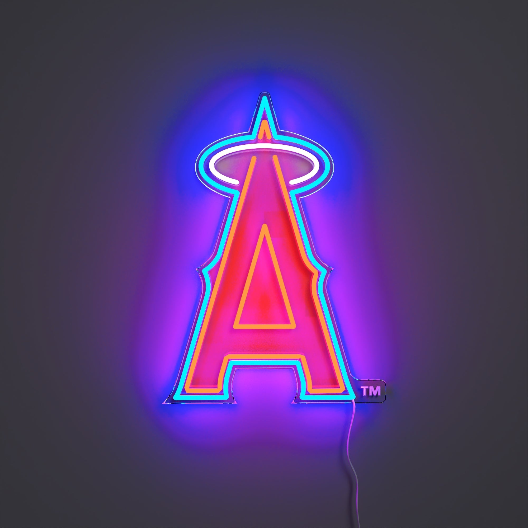 ロサンゼルス・エンゼルスのロゴ、LEDネオンサイン