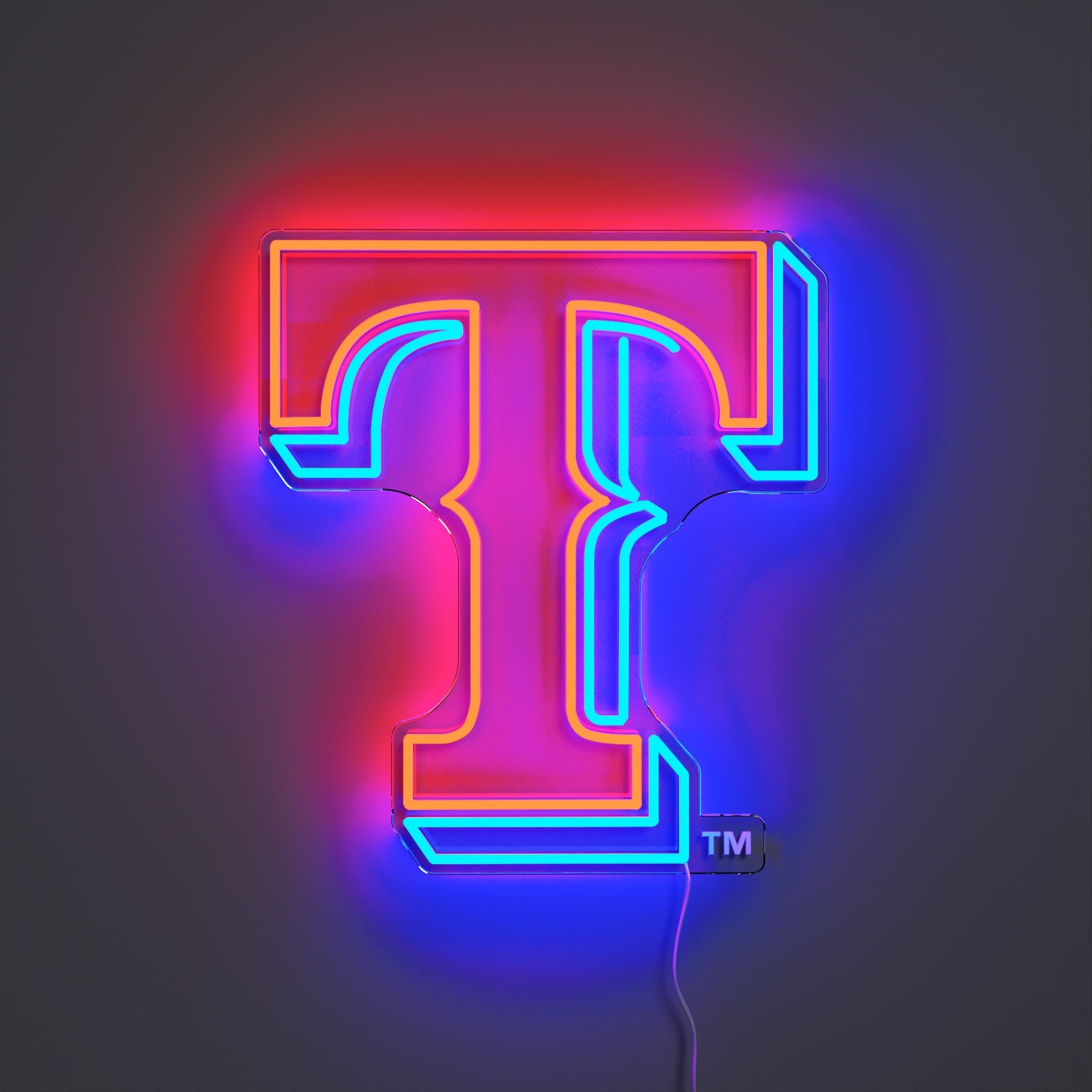 Texas Rangers Logo, LED neon sign