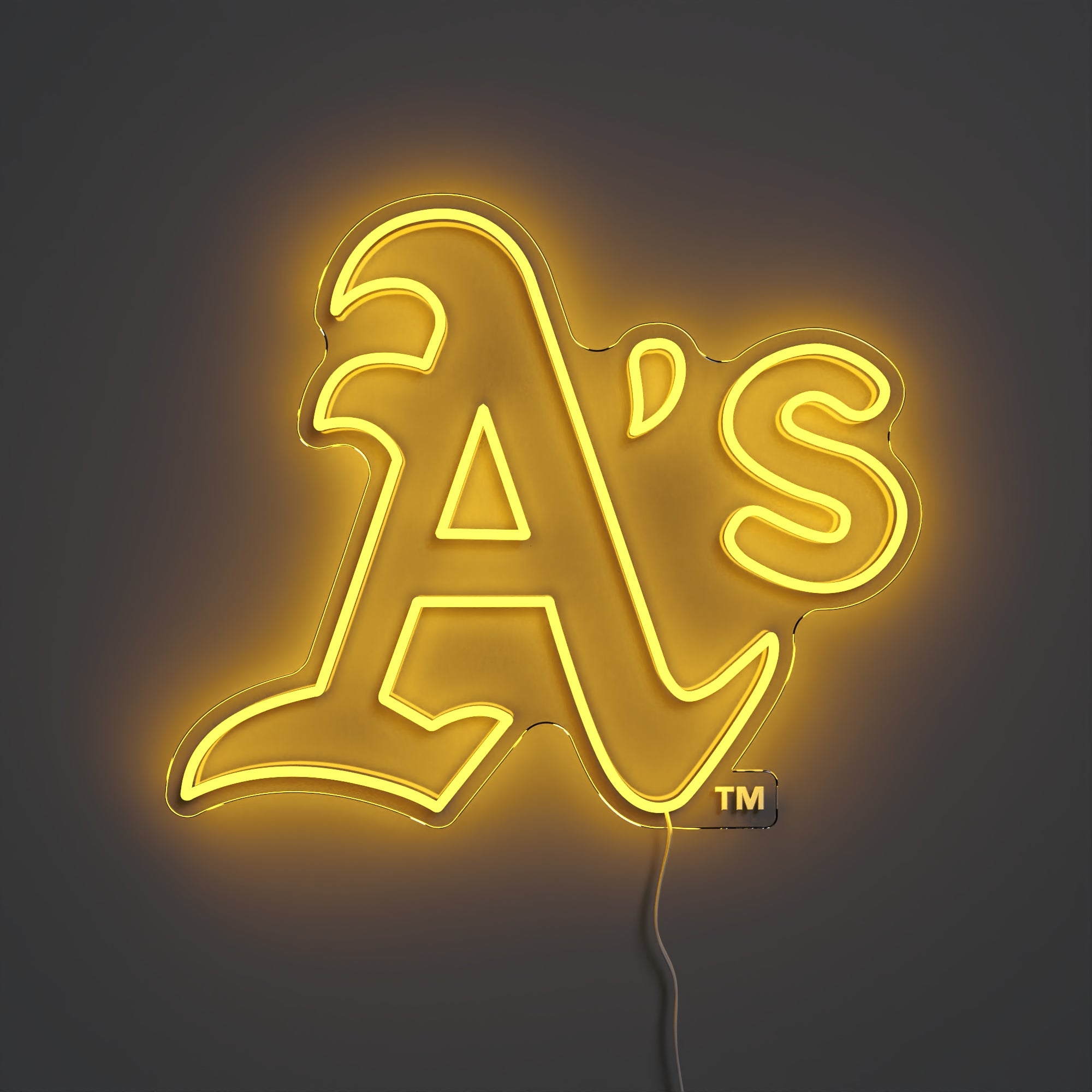 Oakland Athletics Logo, LED neon sign