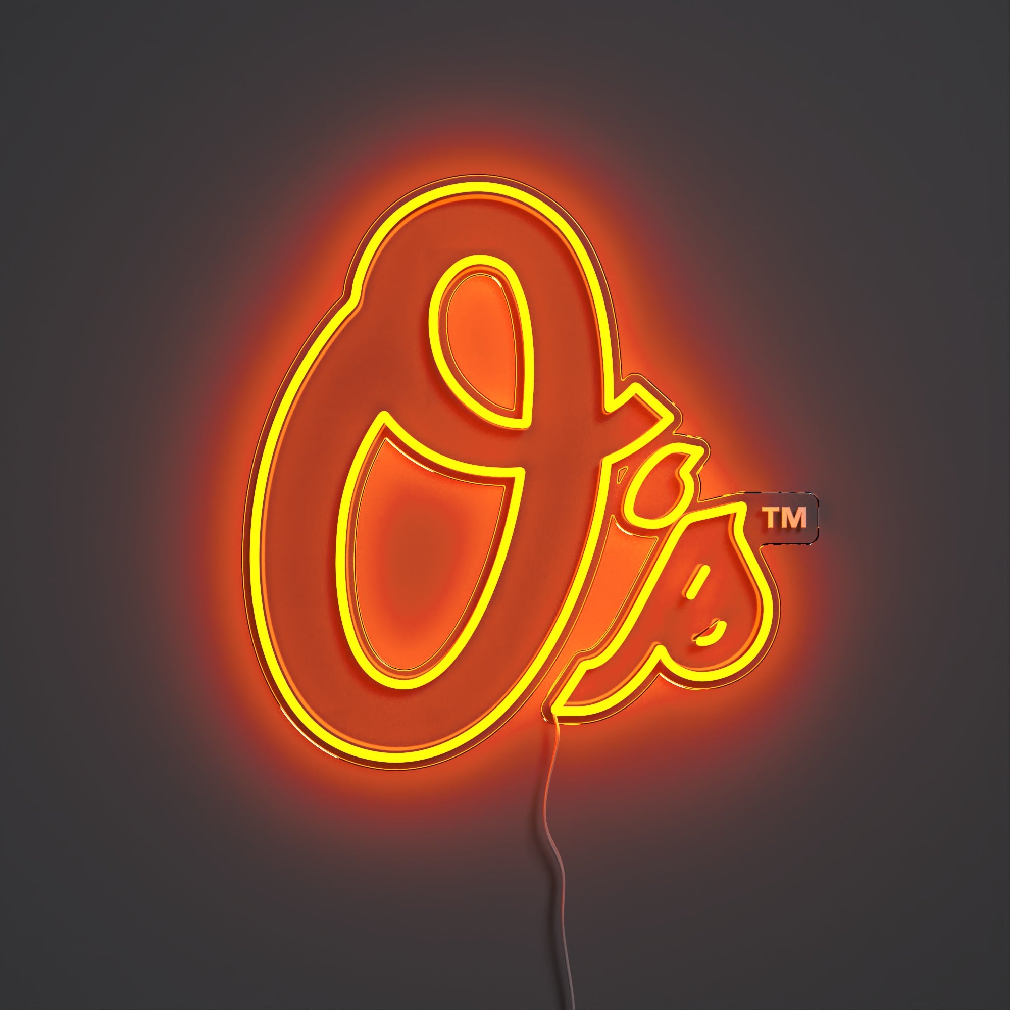 Baltimore Orioles Logo, LED neon sign - YELLOWPOP USA