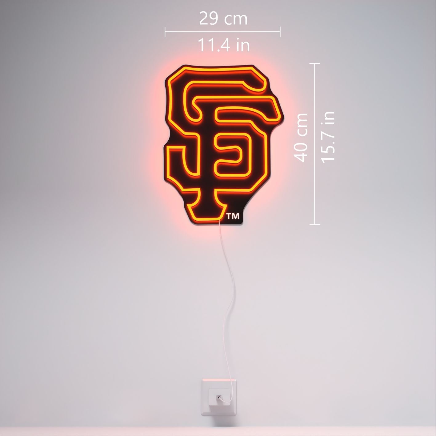 サンフランシスコ・ジャイアンツのロゴ、LEDネオンサイン