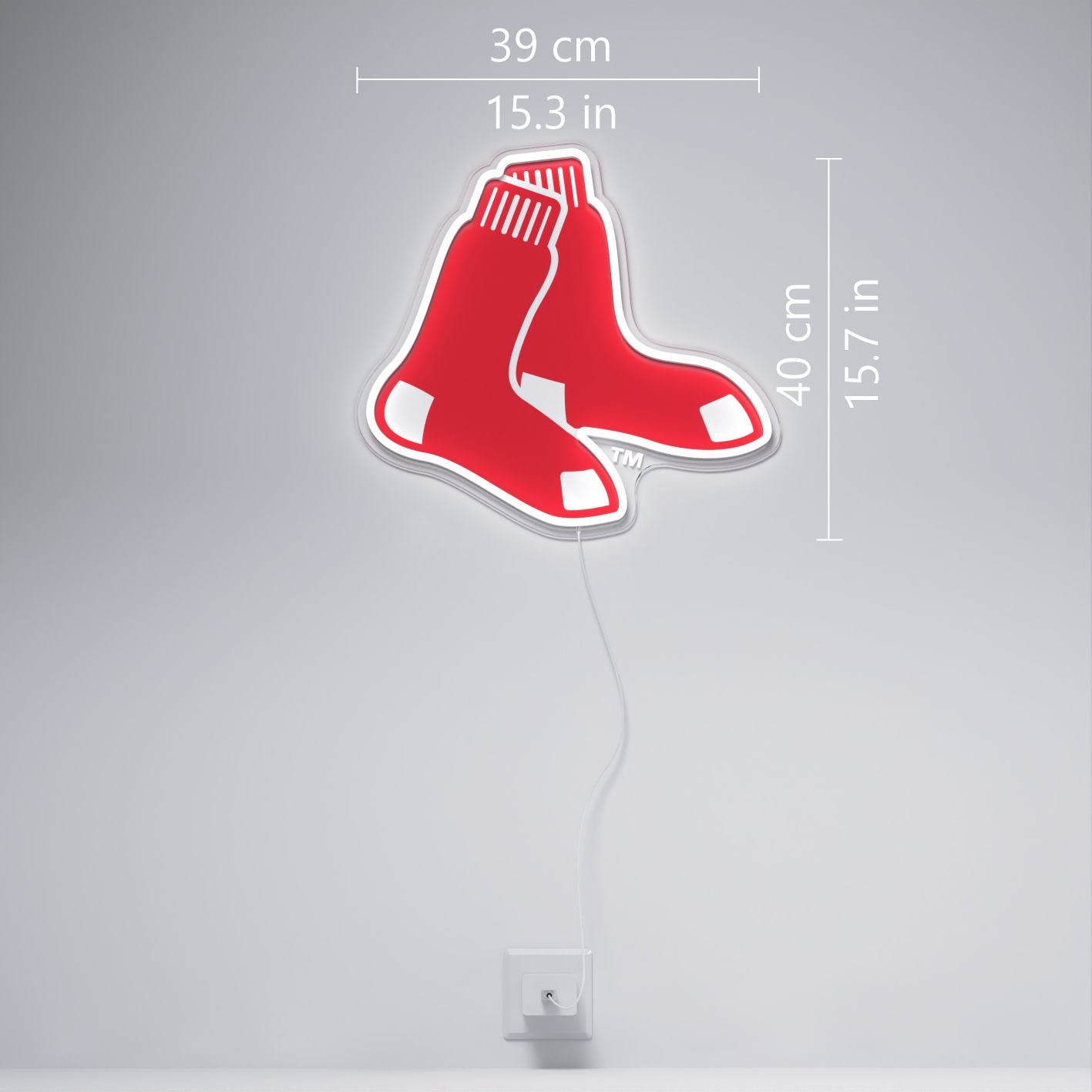Boston Red Sox Logo, LED neon sign