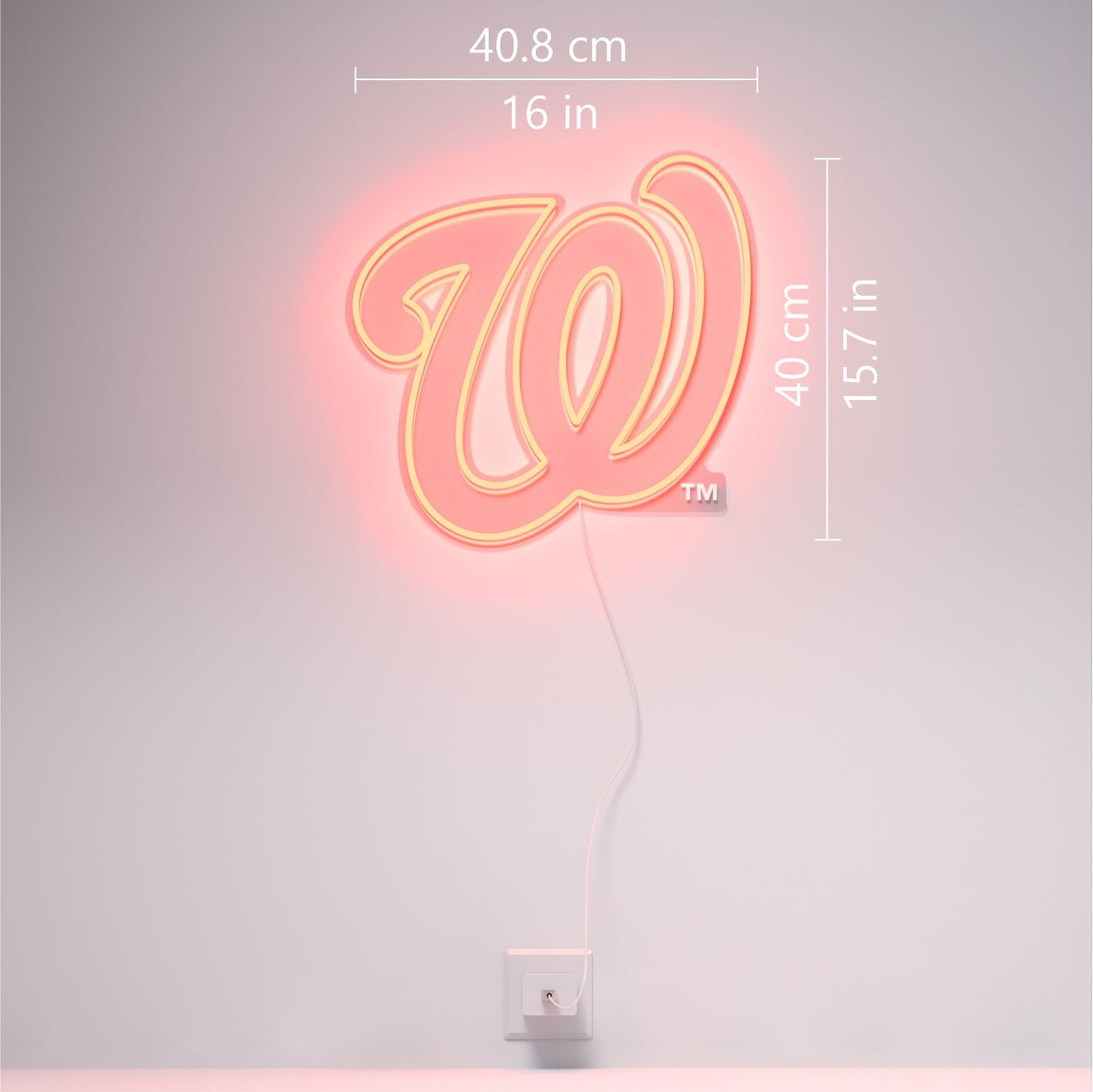 Washington Nationals Logo, LED neon sign - YELLOWPOP USA