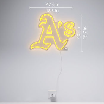 Oakland Athletics Logo, LED neon sign