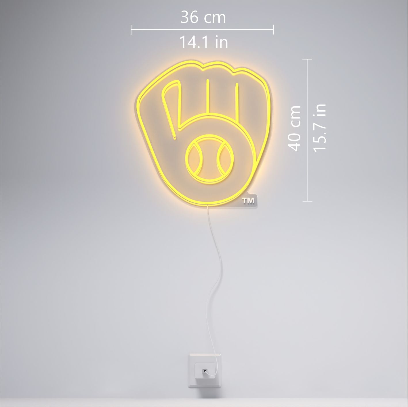 Milwaukee Brewers Logo, LED neon sign