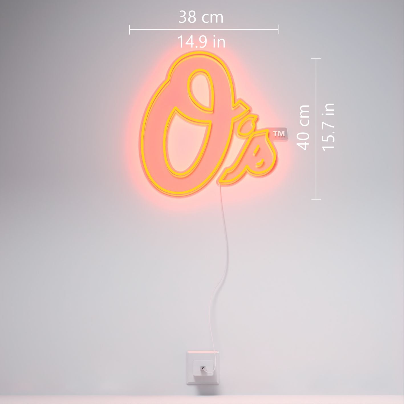 Baltimore Orioles Logo, LED neon sign - YELLOWPOP USA