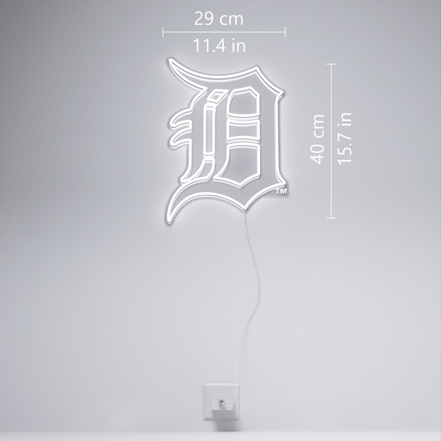 デトロイト・タイガースのロゴ、LEDネオンサイン