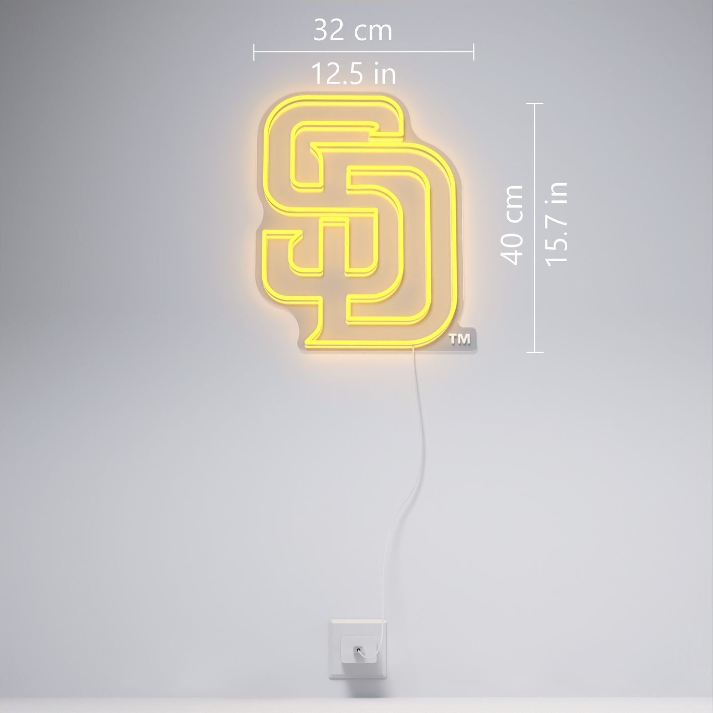 San Diego Padres Logo, LED neon sign