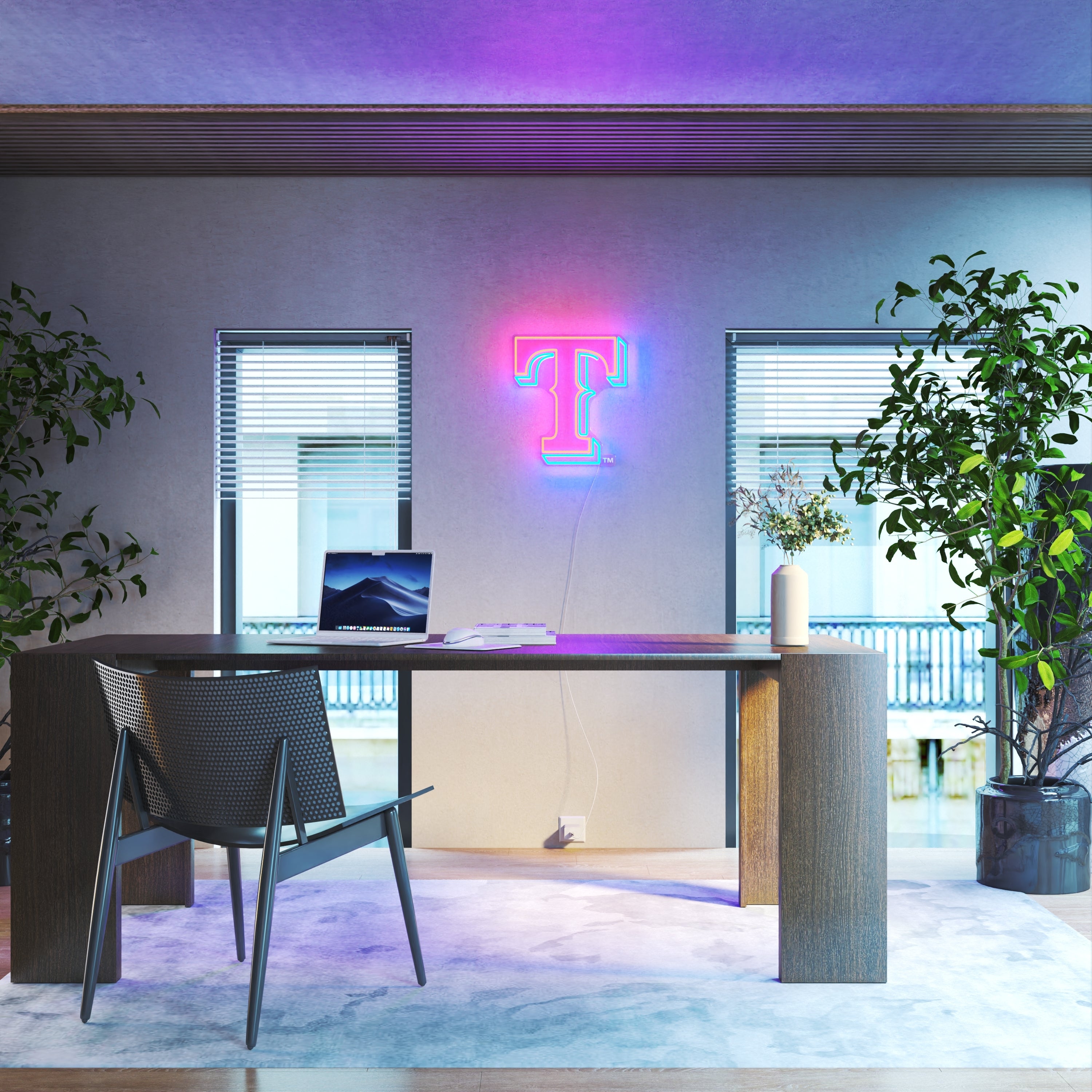 Texas Rangers Logo, LED neon sign