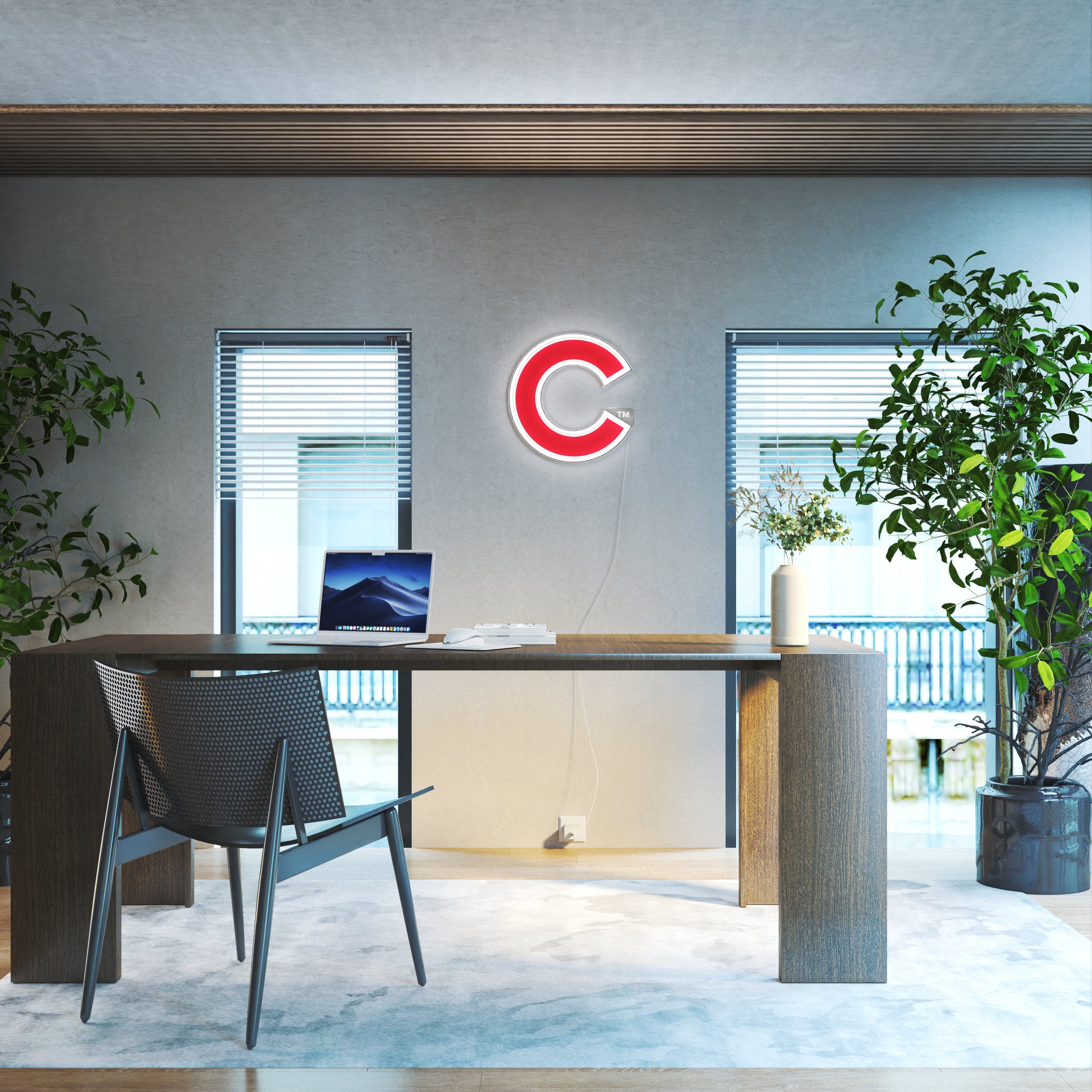 Chicago Cubs Logo, LED neon sign