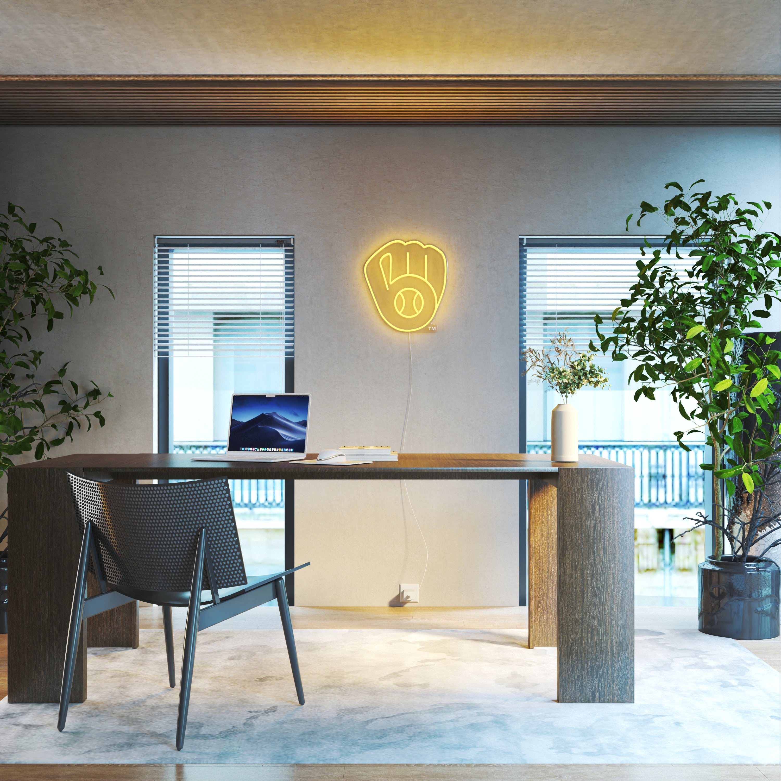 Milwaukee Brewers Logo, LED neon sign