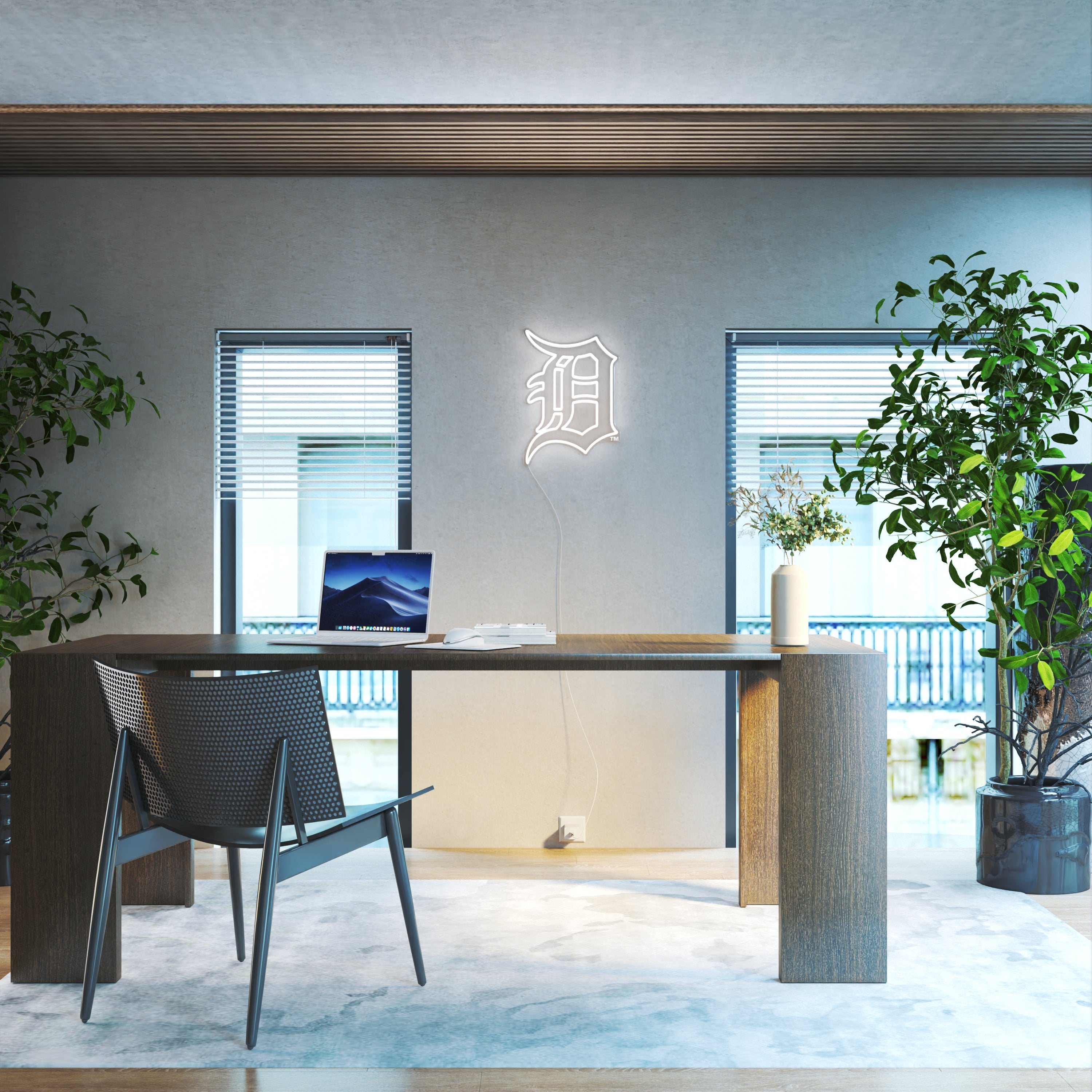 デトロイト・タイガースのロゴ、LEDネオンサイン