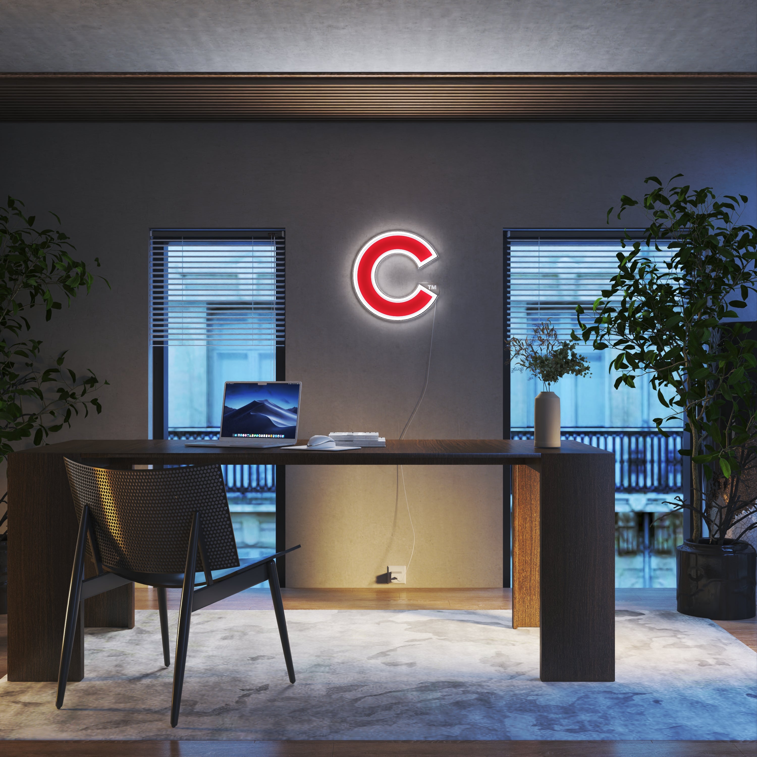 Chicago Cubs Logo, LED neon sign