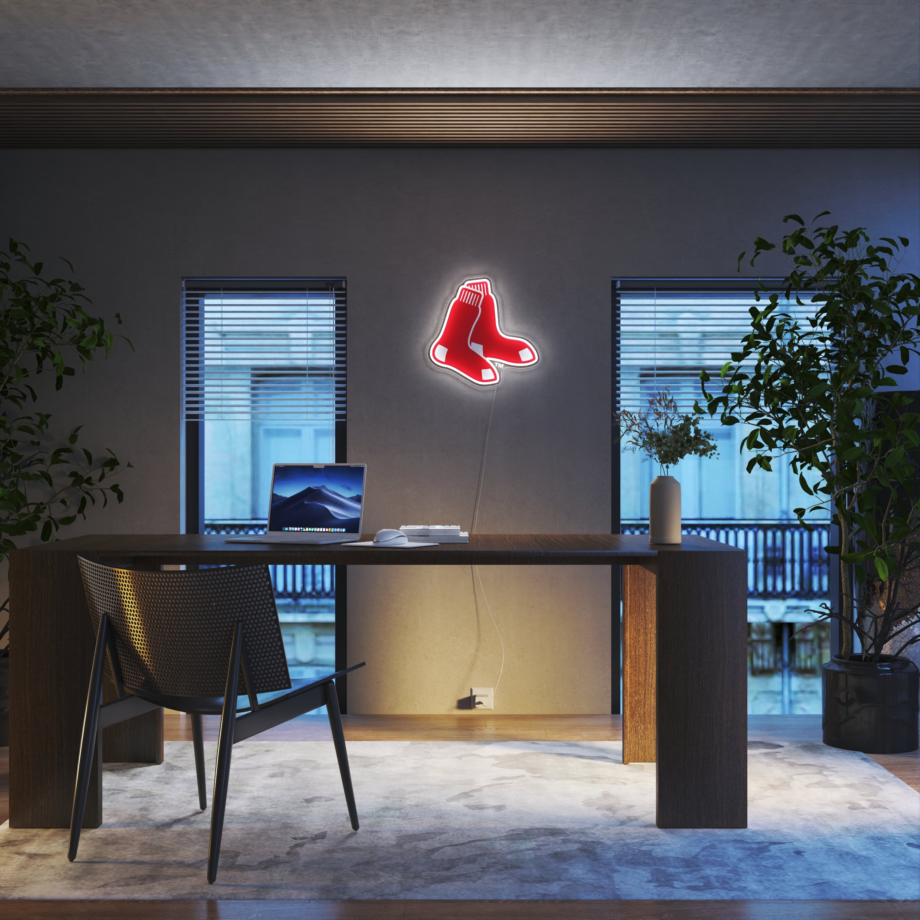 Boston Red Sox Logo, LED neon sign