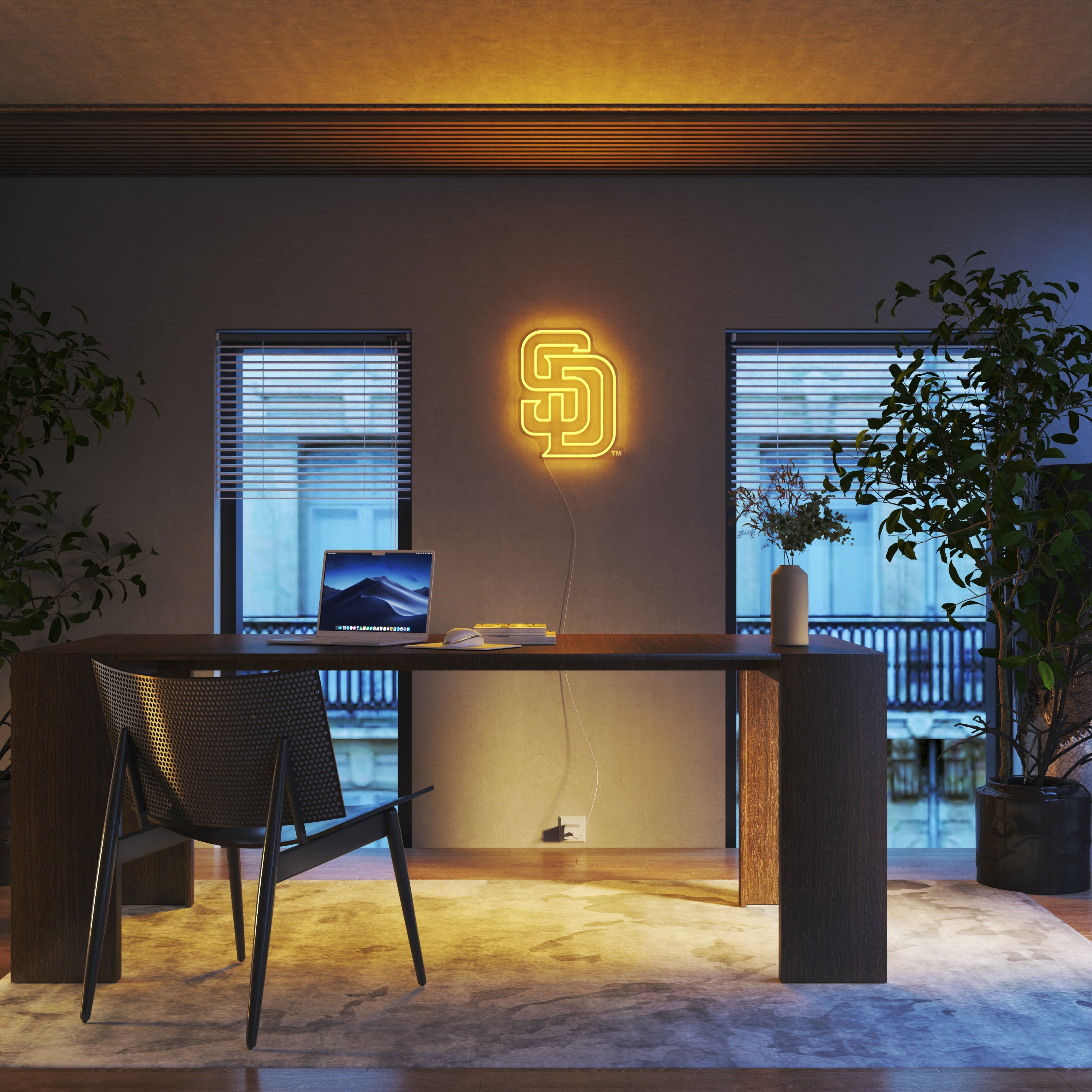 San Diego Padres Logo, LED neon sign