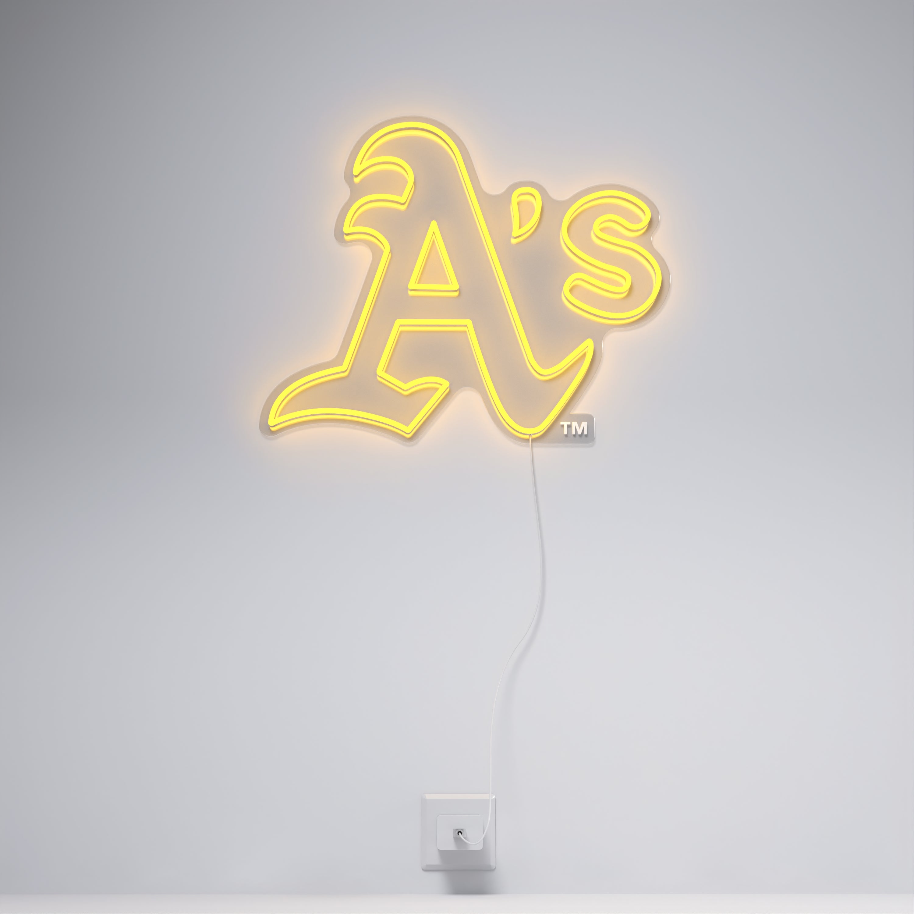 Oakland Athletics Logo, LED neon sign