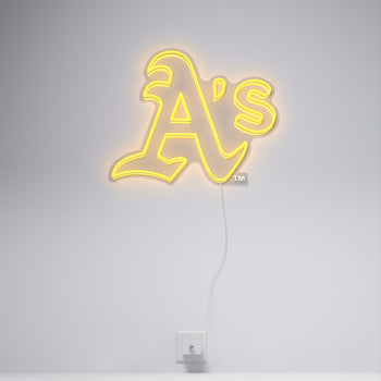 Oakland Athletics Logo, LED neon sign