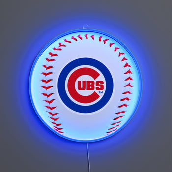 Chicago Cubs Baseball, LED neon sign