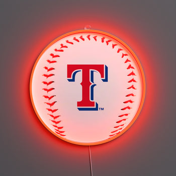 Texas Rangers Baseball, LED neon sign