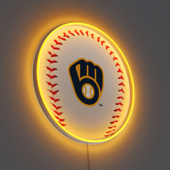 Milwaukee Brewers Baseball, LED neon sign