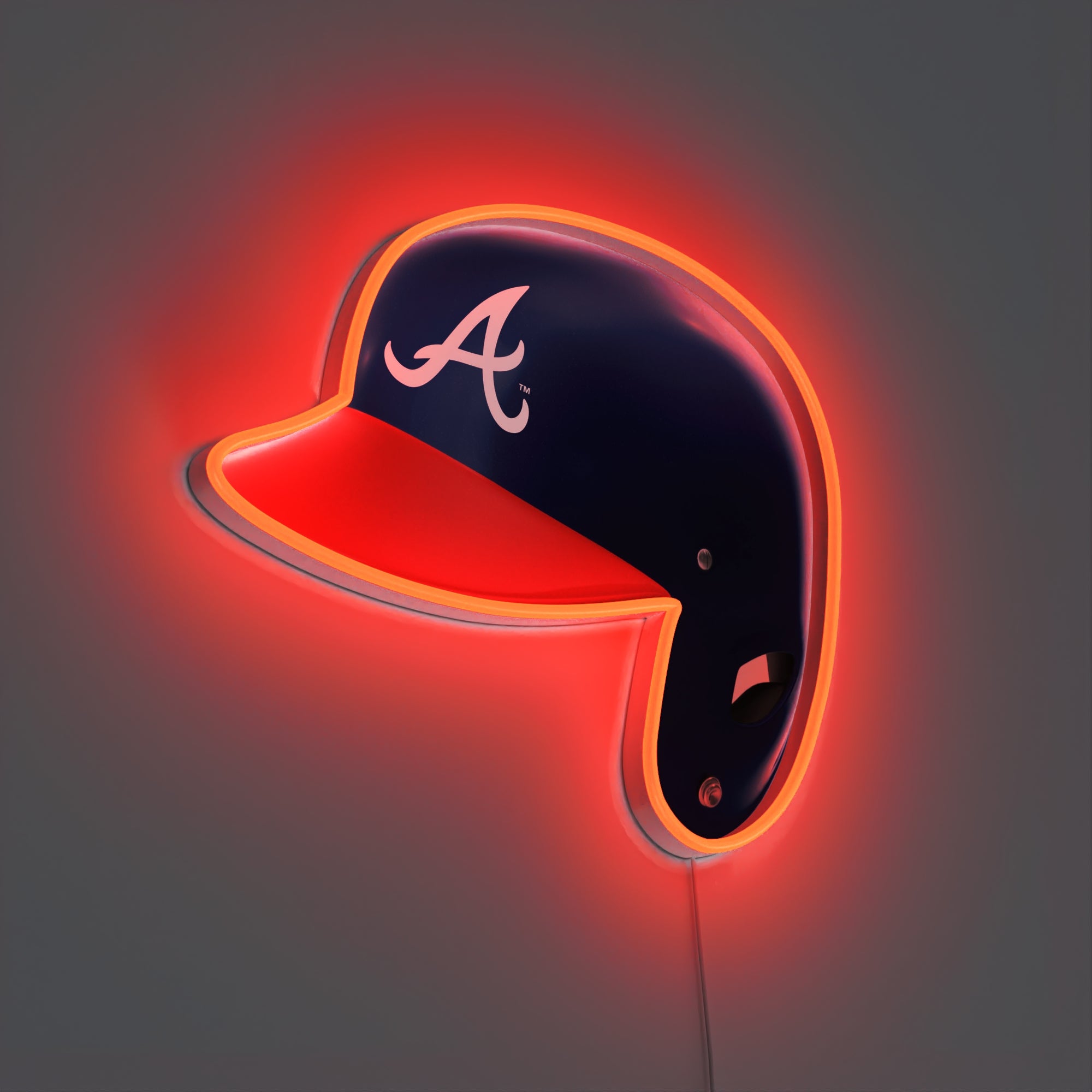 Atlanta Braves Helmet, LED neon sign