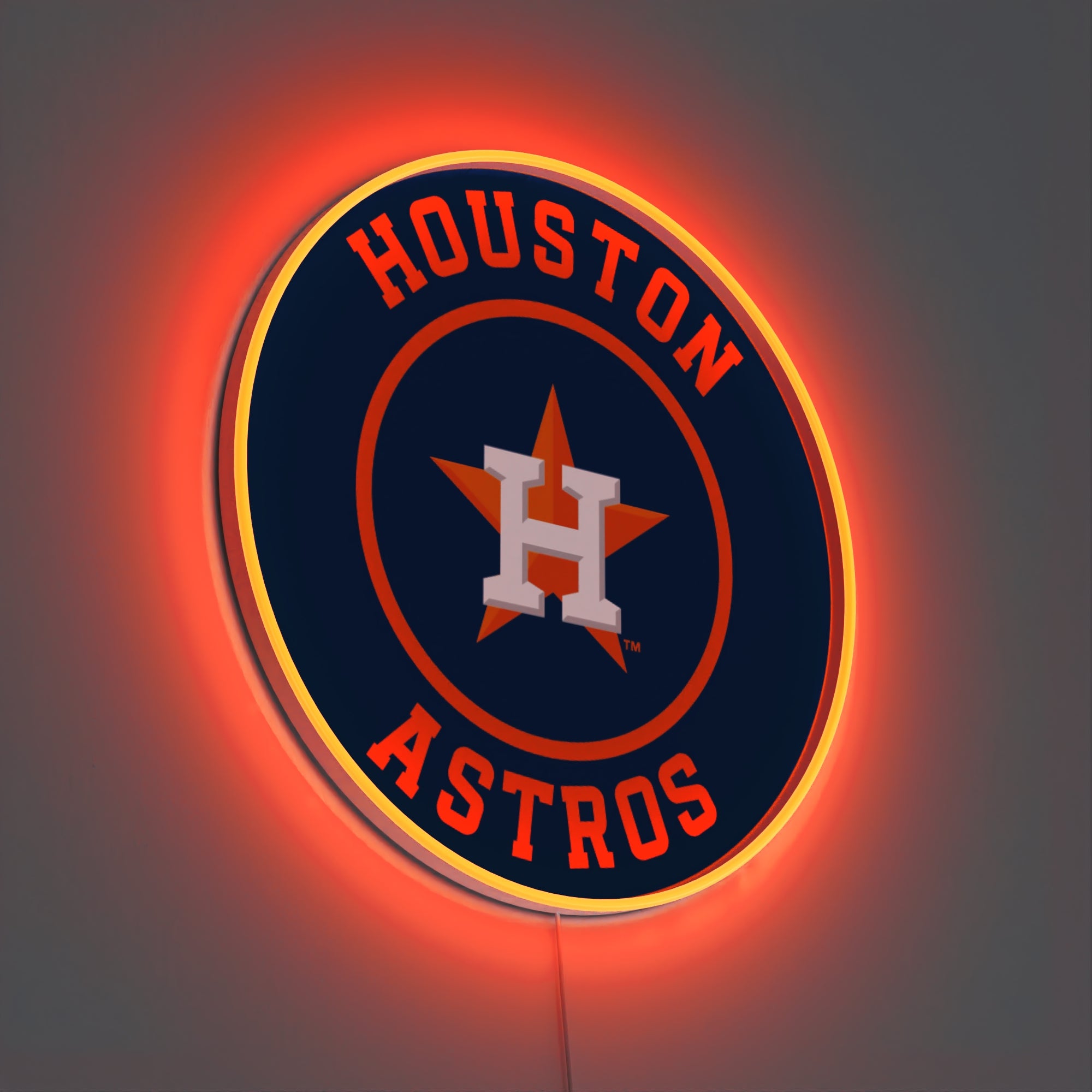 Houston Astros Rounded Logo, LED neon sign