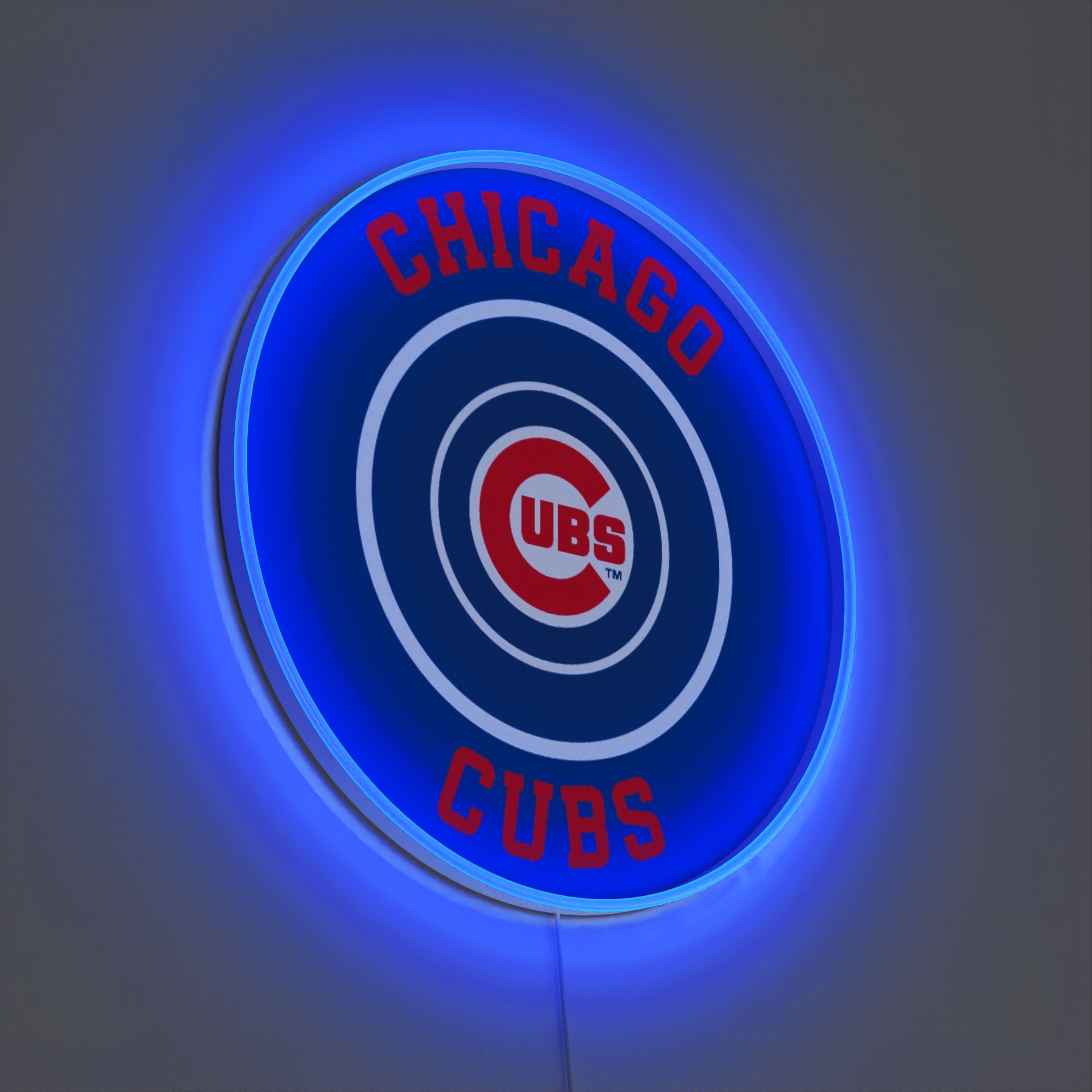 Chicago Cubs Rounded Logo, LED neon sign