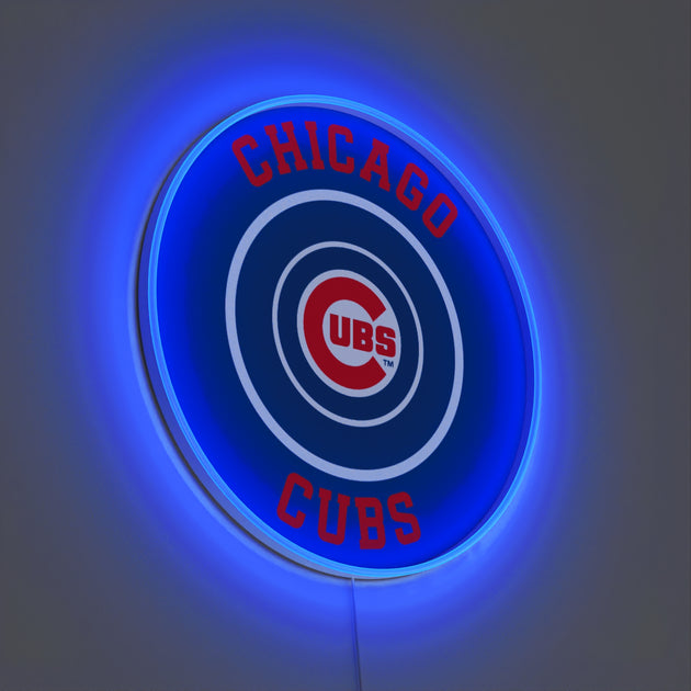 Chicago Cubs Rounded Logo, LED neon sign – YELLOWPOP