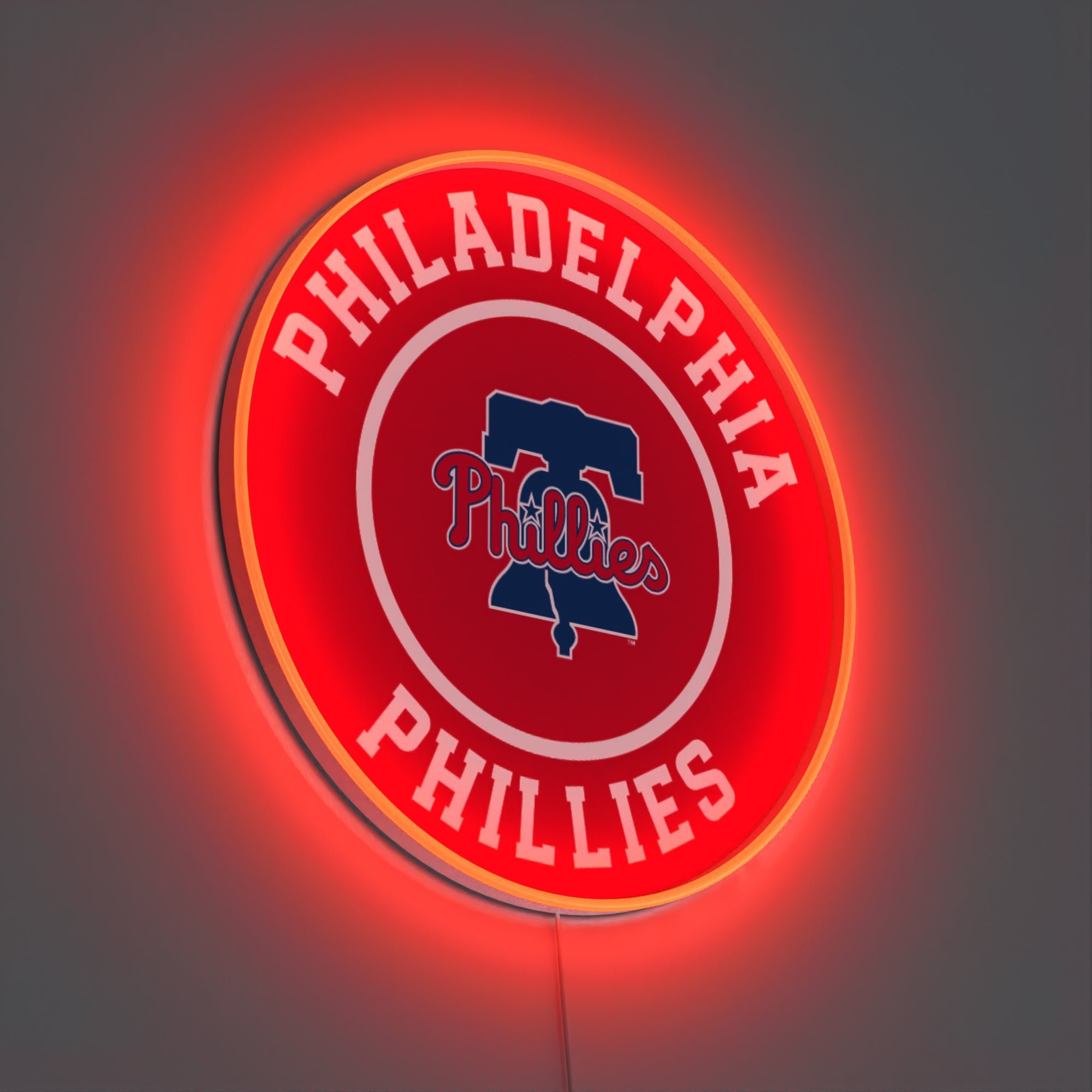 Philadelphia Phillies Rounded Logo, LED neon sign