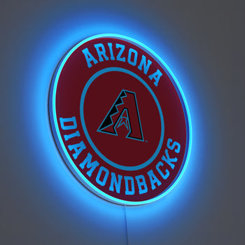 Arizona Diamondbacks Rounded Logo, LED neon sign