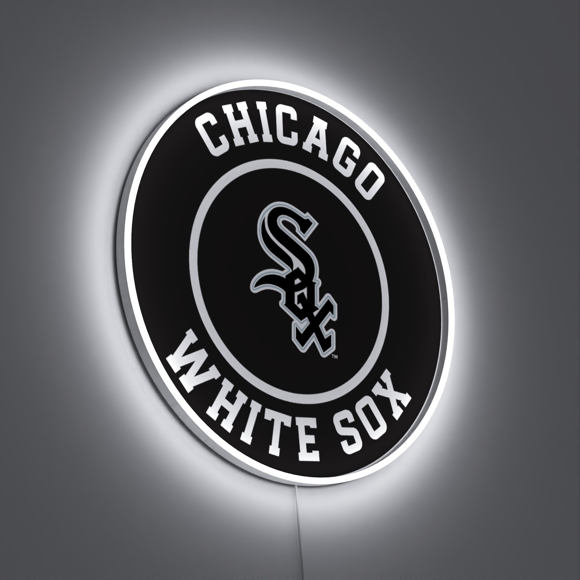 Chicago White Sox Rounded Logo, LED neon sign - YELLOWPOP USA