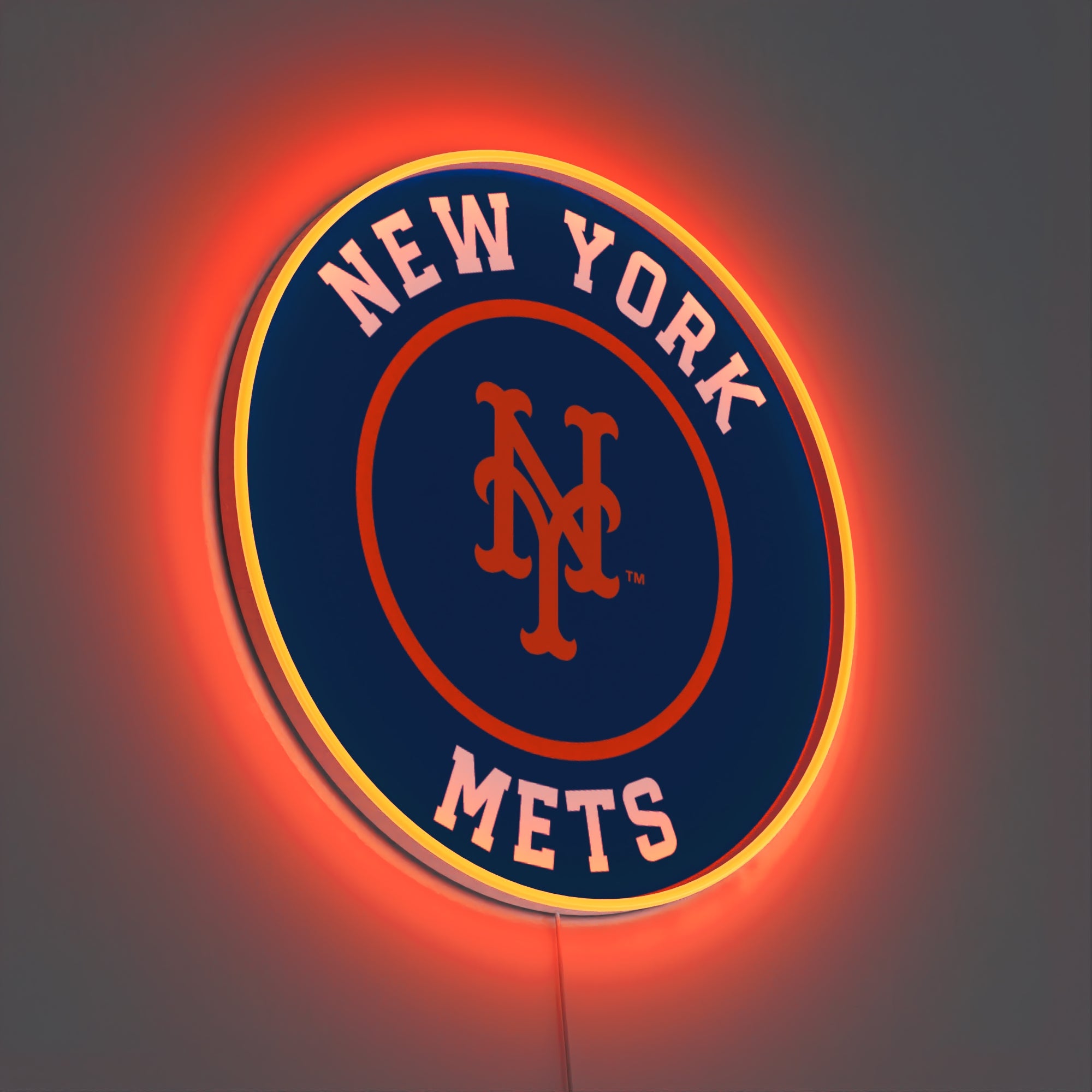 New York Mets Rounded Logo, LED neon sign
