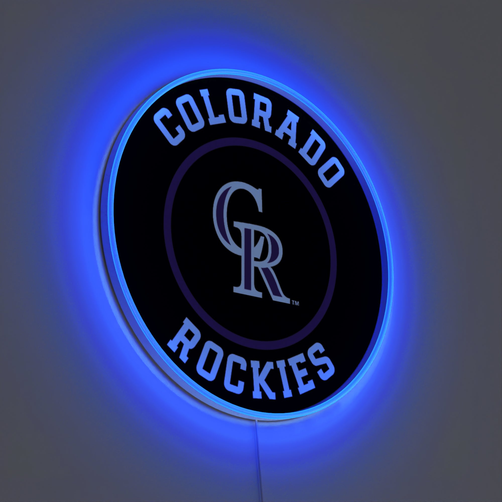 Colorado Rockies Rounded Logo, LED neon sign - YELLOWPOP USA