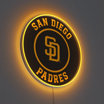 San Diego Padres Rounded Logo, LED neon sign