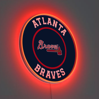 Atlanta Braves Rounded Logo, LED neon sign