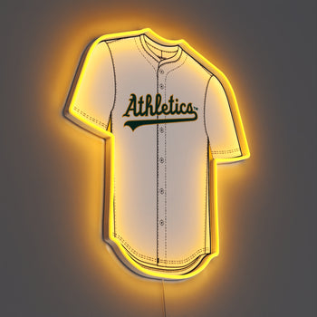 Oakland Athletics Jersey, LED neon sign