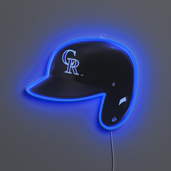 Colorado Rockies Helmet, LED neon sign