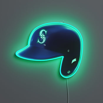 Seattle Mariners Helmet, LED neon sign