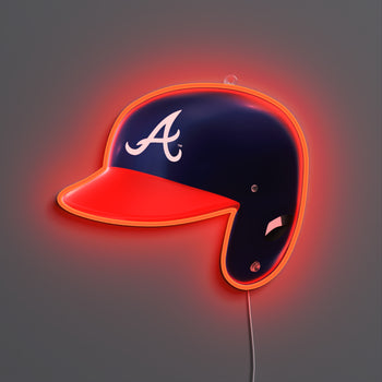 Atlanta Braves Helmet, LED neon sign