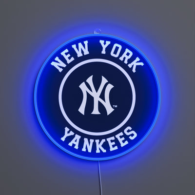 NYヤンキースの丸型ロゴ、LEDネオンサイン