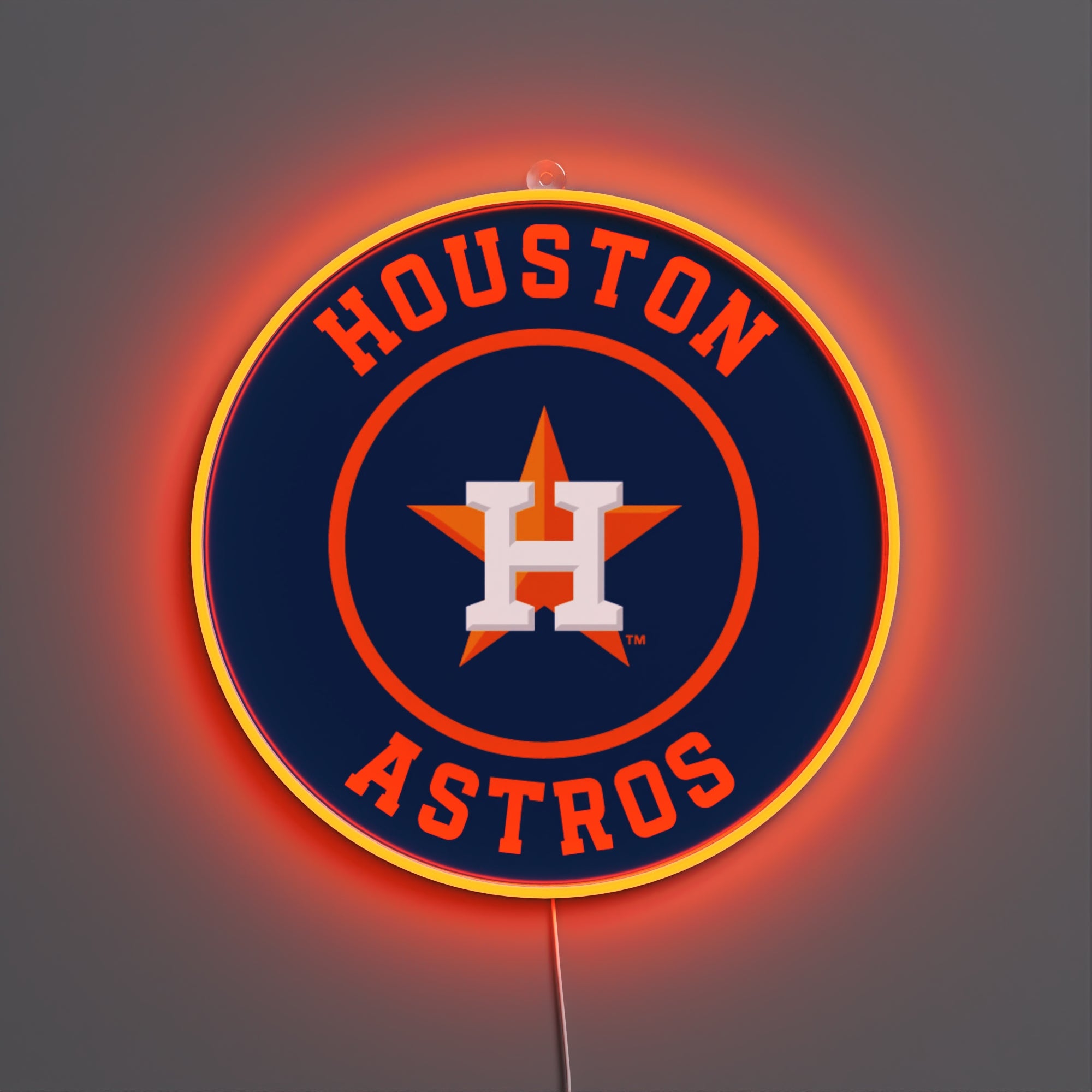 Houston Astros Rounded Logo, LED neon sign
