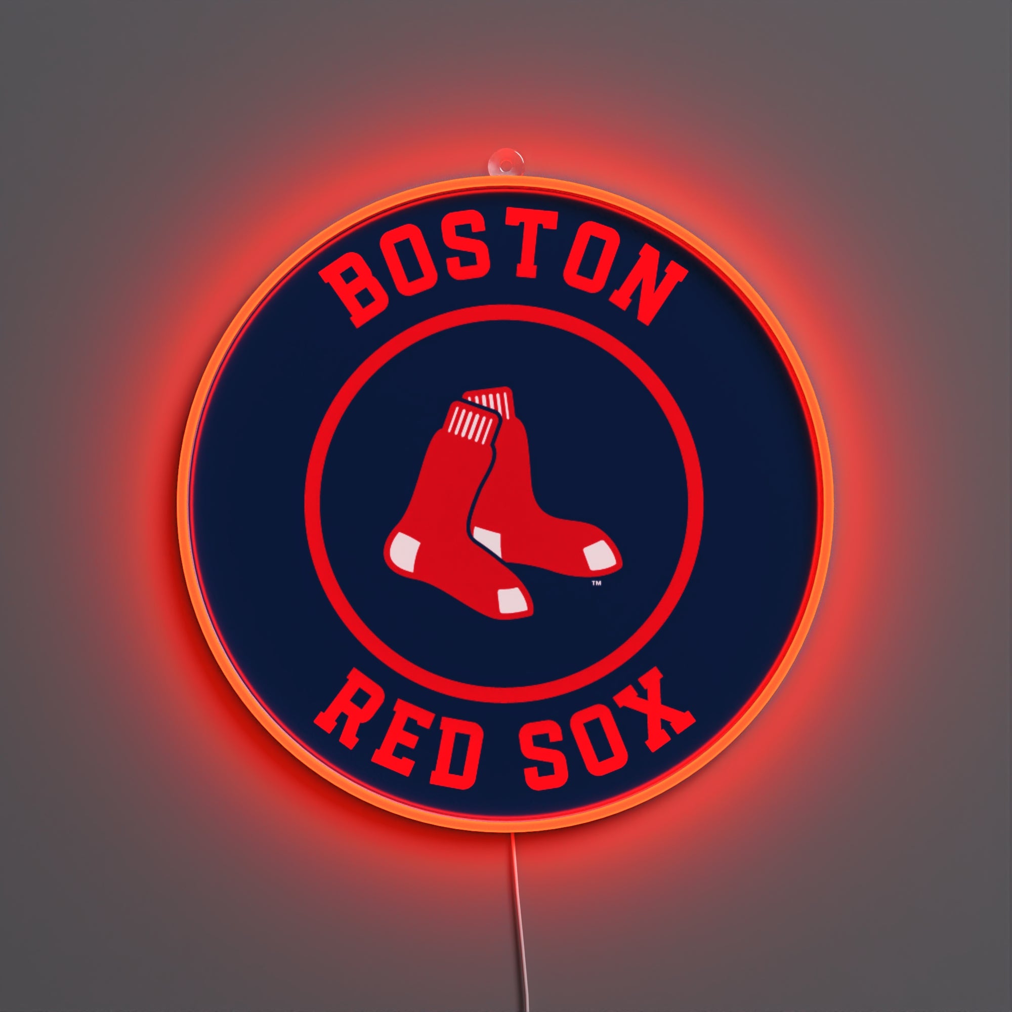 Boston Red Sox Rounded Logo, LED neon sign