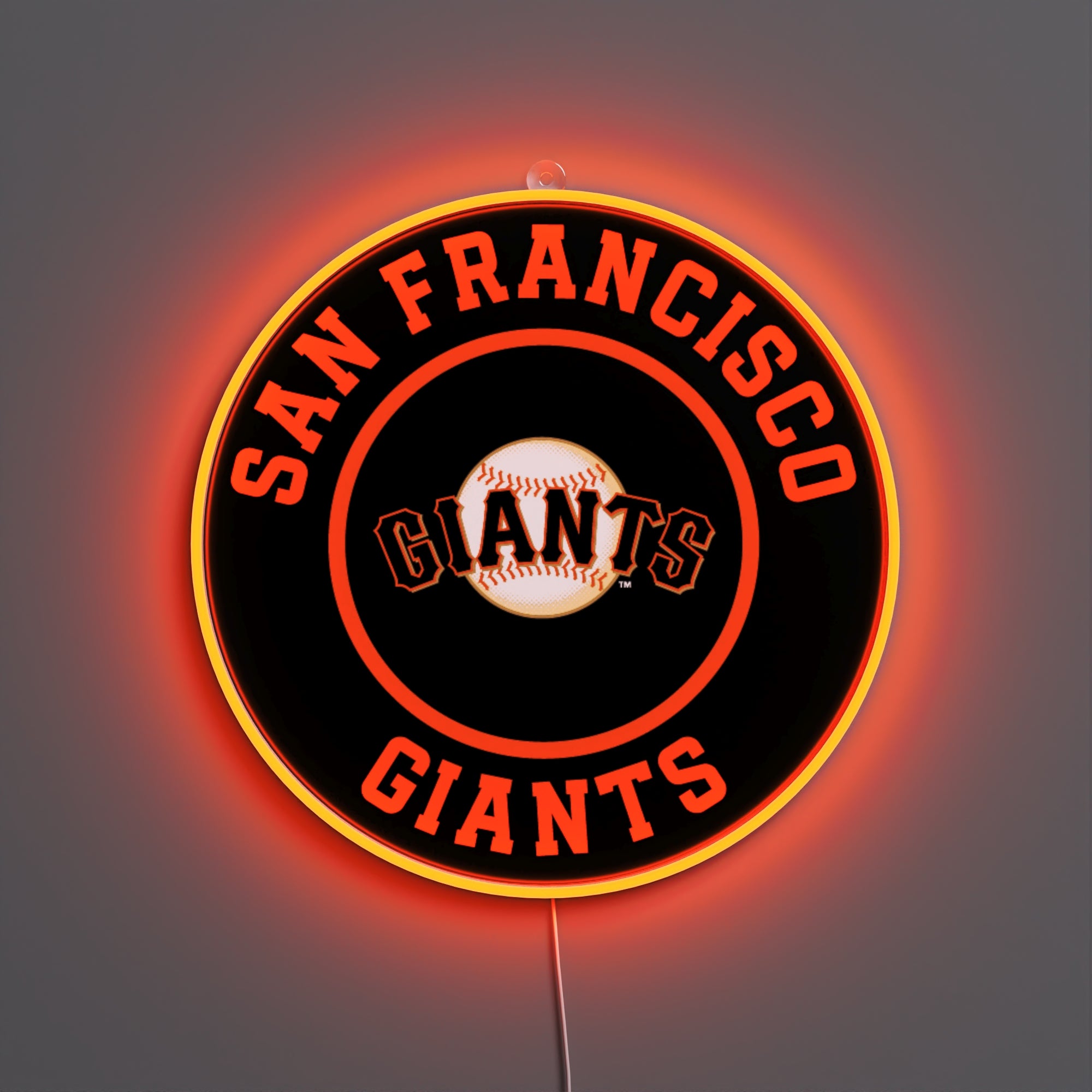 サンフランシスコ・ジャイアンツの丸型ロゴ、LEDネオンサイン