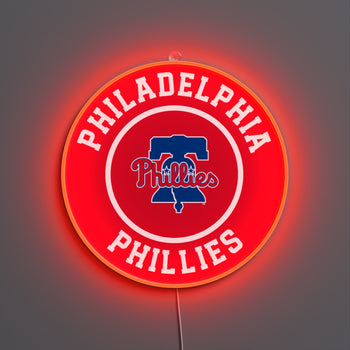 Philadelphia Phillies Rounded Logo, LED neon sign
