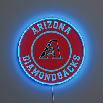 Arizona Diamondbacks Rounded Logo, LED neon sign
