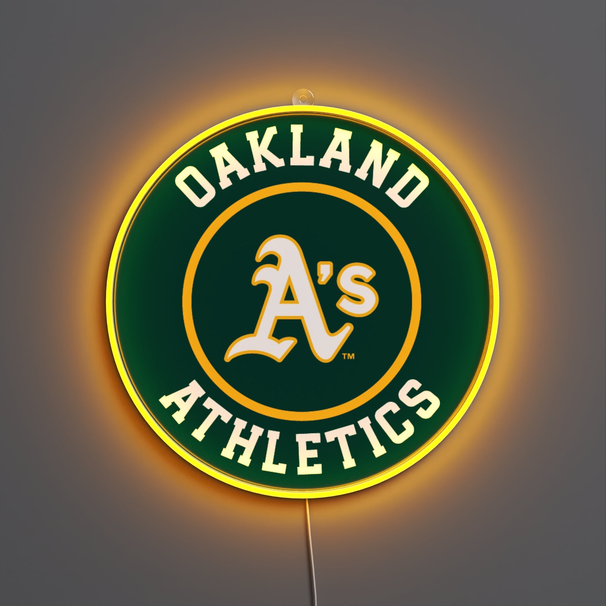 Oakland Athletics Rounded Logo, LED neon sign – YELLOWPOP