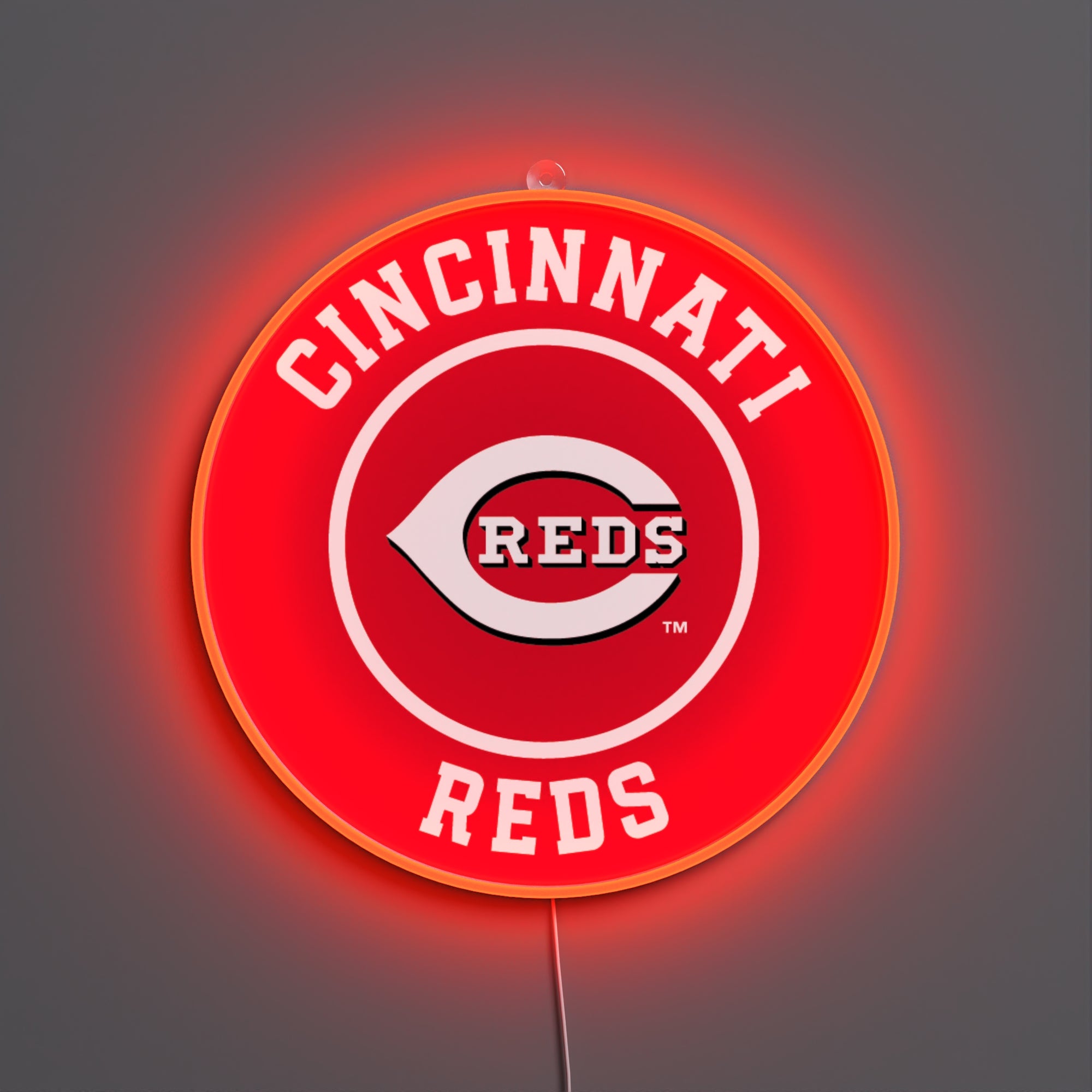 Cincinnati Reds Rounded Logo, LED neon sign