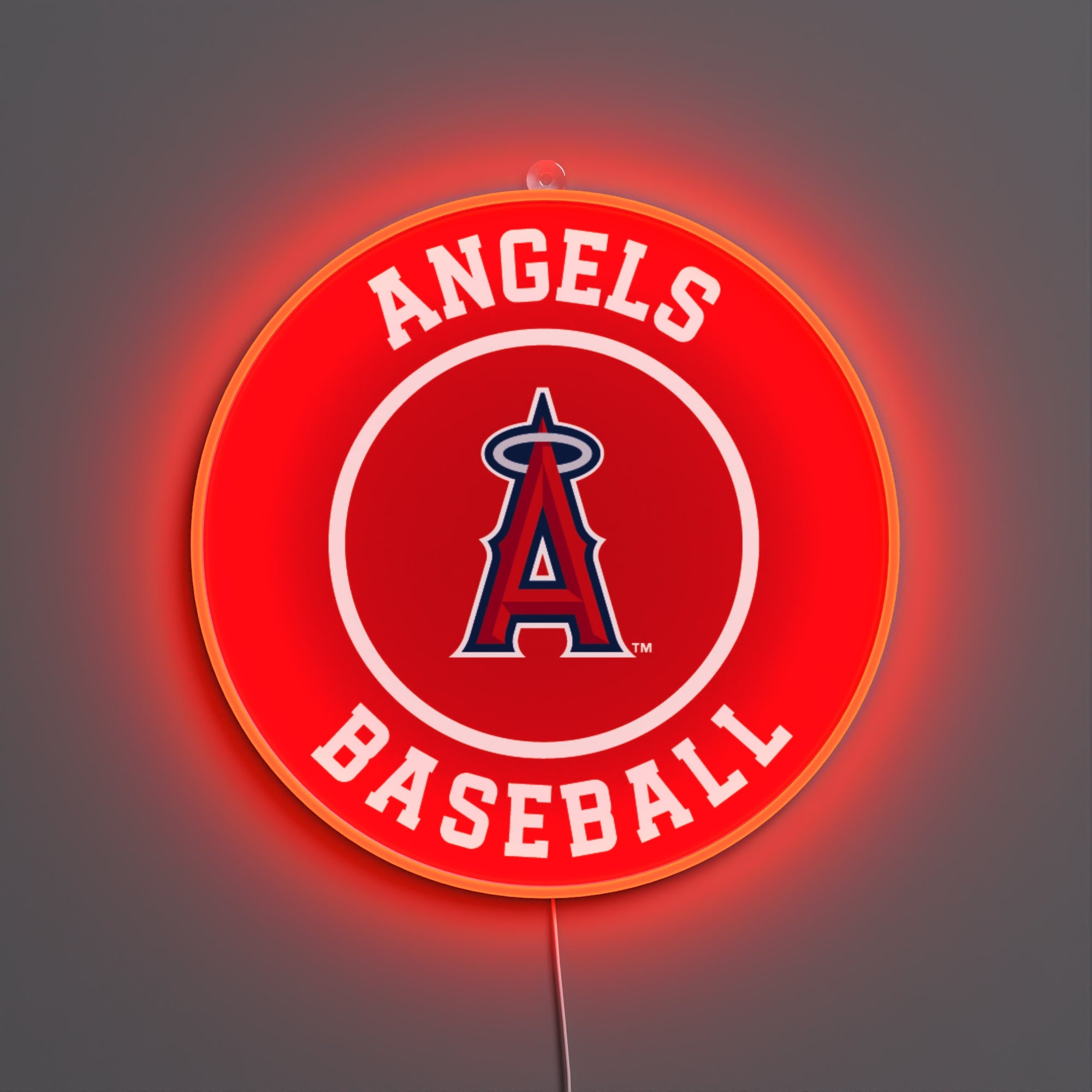 Los Angeles Angels Rounded Logo, LED neon sign