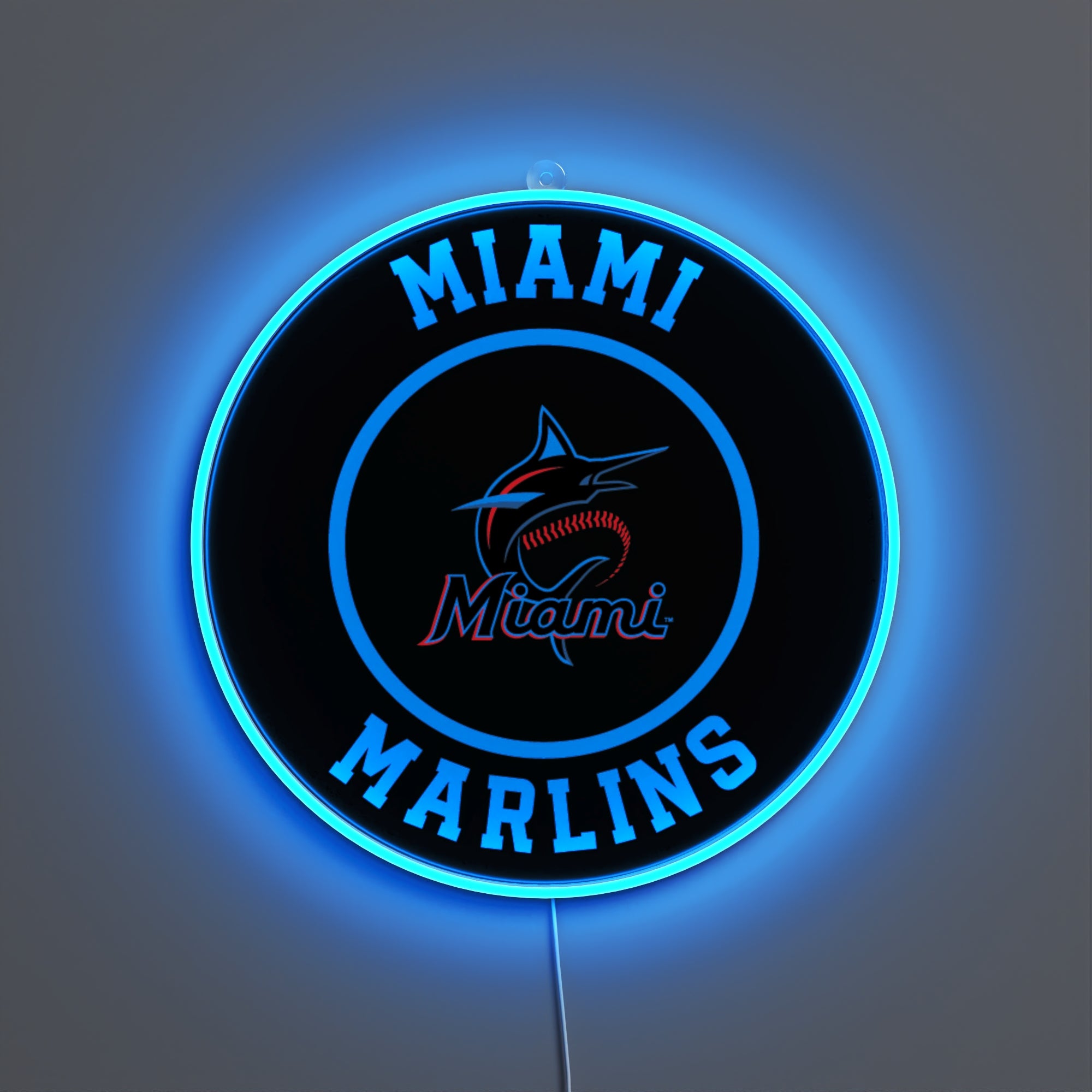 Miami Marlins Rounded Logo, LED neon sign - YELLOWPOP USA