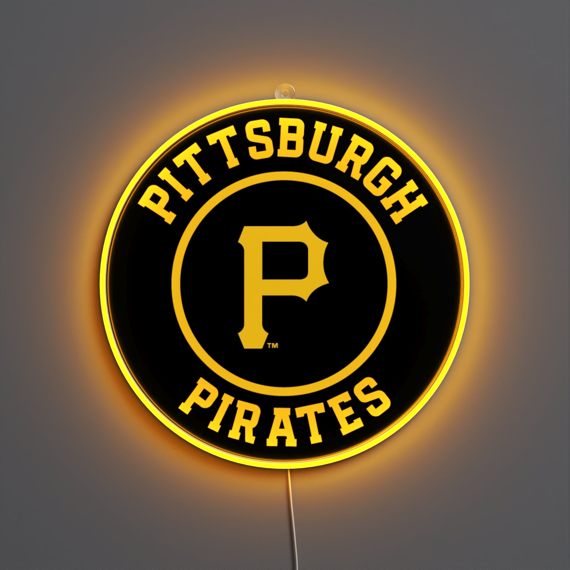 Pittsburgh Pirates Rounded Logo, LED neon sign